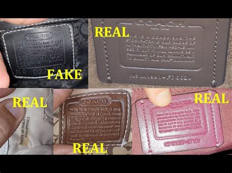 real vs fake coach mens bag|coach authenticity check serial number.